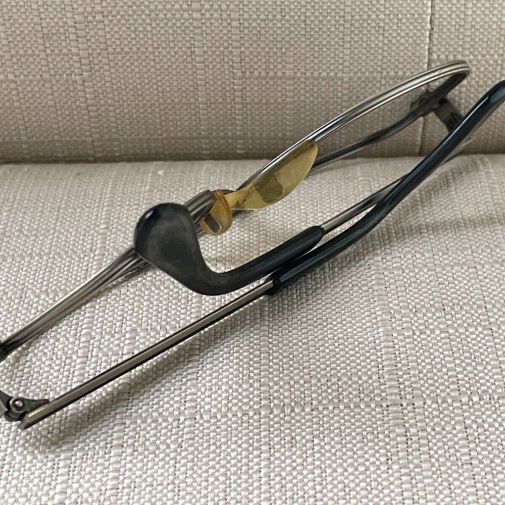 Vintage Universal Men Eyeglasses Frame 10 K.R.P.G Black Tone Glasses - Picture 6 of 11
